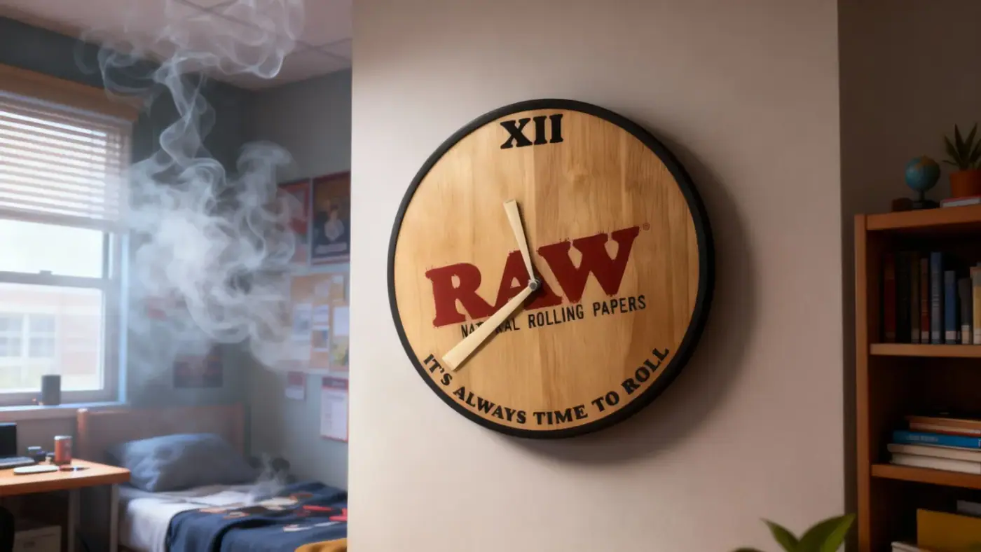 Time to Roll! The RAW Wooden Wall Clock