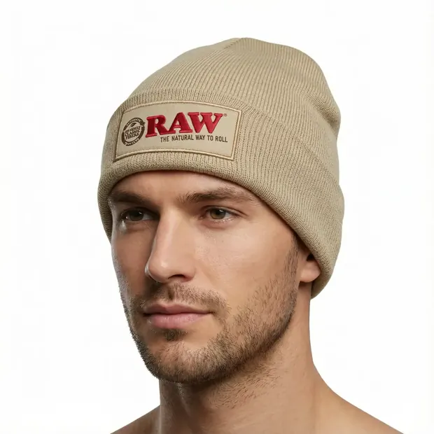 RAW Tan Beanie